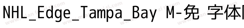 NHL_Edge_Tampa_Bay M字体转换